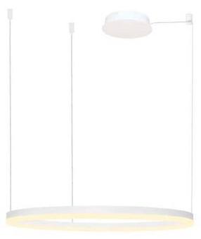 Šviestuvas kabinamas AZzardo Halo AZ4962, LED, 3000 °K, 1 x 55 W, balta sp. / balta sp., 100 x 100 cm