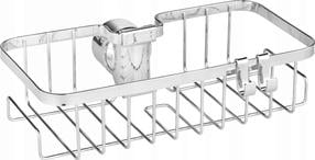 Dušo lentynėlė Wenko Floresta Square, 14 cm x 6.2 cm x 24 cm, sidabro sp.