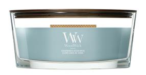 Svece, aromātiskā WoodWick Cedarwood & Ocean Moss, 40 - 65 h, 453 g, zila krās.