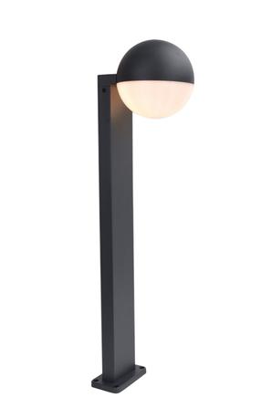 Pastatomas lauko šviestuvas Lutec Looma, 25W, E27, IP54, tamsiai pilka sp., 15 cm x 70 cm
