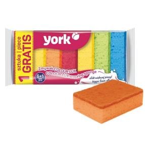 Tīrīšanas sūklis York Colour Lux 36030180, daudzkrāsaina, 7 gab.