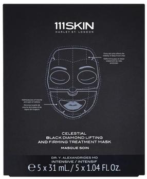 Sejas masku komplekts 111skin Celestial Black Diamond Lifting And Firming, 155 ml, 35+, 5 gab.