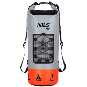 Neperšlampamas krepšys Nils Camp NC17108, 25 l, oranžinė sp./pilka sp.