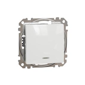 Slēdzis Schneider Electric Sedna Design SDD111101L, 1 kl, balta krās.