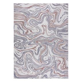 Paklājs iekštelpu Hacano Vinea Waves, krēmkrāsa/zila krās., 170 cm x 120 cm