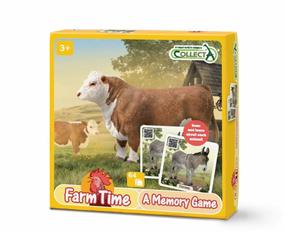 Игрa на запоминание (мемо) Collecta Memory Game Farm Time