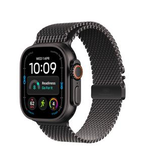 Смарт-часы Apple Watch Ultra 4 GPS + Cellular 49mm MJAU4ET/A, корпус из титана black с ремешком black titanium milanese loop - S