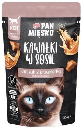Kassi märgtoit Pan Miesko Chicken With Quail, kanaliha, 0.085 kg
