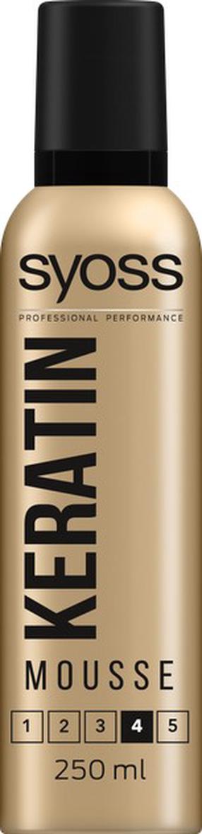 Plaukų putos Syoss Keratin, 250 ml