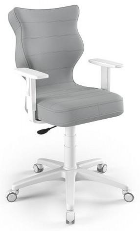 Vaikiška darbo kėdė Duo VT03 Size 6, 40 x 42.5 x 89.5 - 102.5 cm, balta sp./pilka sp.