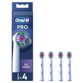 Elektrinio dantų šepetėlio galvutė Oral-B EB18-4 3D White Pro, 4 vnt.