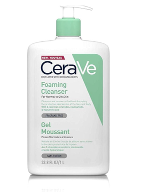 Очищающее средство для лица Cerave Foaming Facial Cleanser, 1000 мл