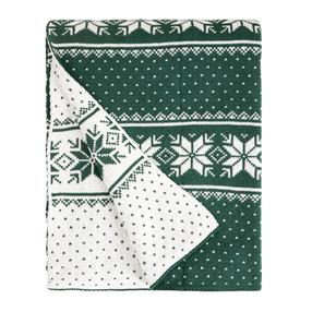 Pledas Homla Liri 758607, baltas/žalias, 150 cm x 200 cm