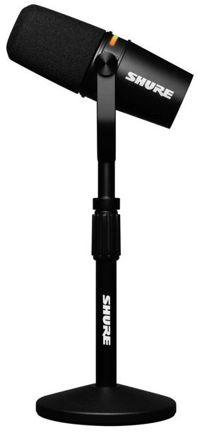 Darbvirsmas mikrofons Shure MV7, melna krās.
