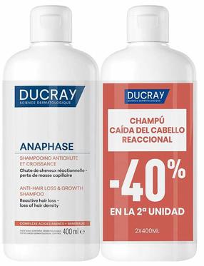 Šampoon, komplekt Ducray Anaphase Anti-Hair Loss and Growth, 2 tk, 800 ml