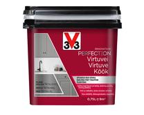 Emaliniai dažai, baldams/dažytų paviršių defektams šalinti V33 Renovation Perfection Kitchen, satino, 0.75 l, plieno sp.