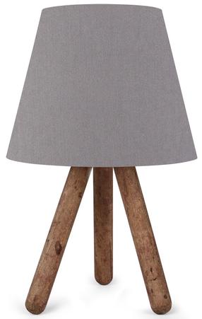 Galda stāvlampas Opviq AYD-1965, E27, 60W, pelēka krās./brūna krās.