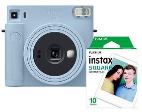 Momentinis fotoaparatas Fujifilm Instax Square SQ1 Glacier Blue + Instax Square 10pcs, mėlyna sp.