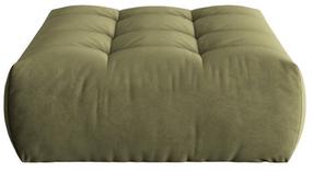 Pufas Micadoni Home Bloom Velvet, šviesiai žalia sp., 110 cm x 101 cm x 42 cm