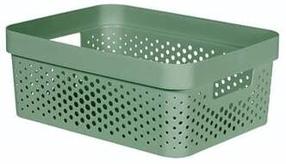 Daiktadėžė Curver Infinity Recycled, 11 l, žalia sp., 36 x 27 x 14 cm