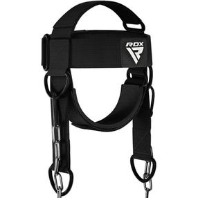 Priedas treniruotėms, galvos diržai svarmenims RDX H2, 90 cm, juoda sp.