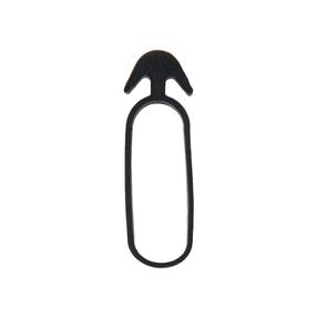 Augu stiprinājuma gredzeni Bradas Anchor Rubber Tie Vmq, 3 cm x 0.4 cm, 3 cm, gumija, melna krās.