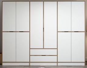 Spinta Kalune Design Elina 7927, balta sp./smėlio sp., 52 cm x 277 cm x 210 cm