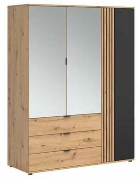 Skapis Vabres, ozola krās., 150.5 cm x 56 cm x 195.5 cm, ar spoguli