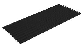 Bituumenleht Gutta, must v., 200 cm x 95 cm x 0.21 cm