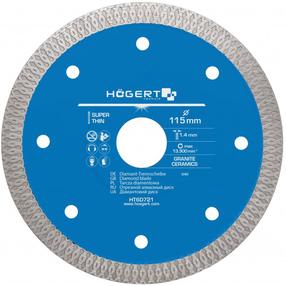 Teemantketas GE HT6D721, 115 mm x 22.2 mm x 1.2 mm