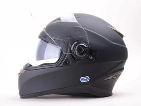 Motocikla ķivere HD-09B, L, melna krās.