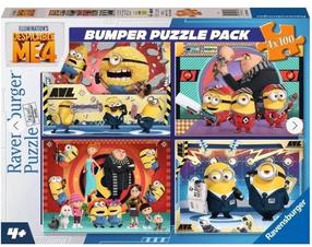 Puzle 4in1 Ravensburger Minions, 36 cm x 26 cm, 400 gab.