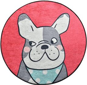 Ковер Conceptum Hypnose Happy Dogs 882CHL1139, многоцветный, 100 см x 100 см