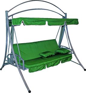 Lauko sūpynės Diana Lux, žalios/pilkos, 215 cm x 168 cm x 196 cm