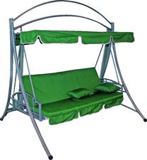 Lauko sūpynės Diana Lux, žalia sp./pilka sp., 215 cm x 168 cm x 196 cm