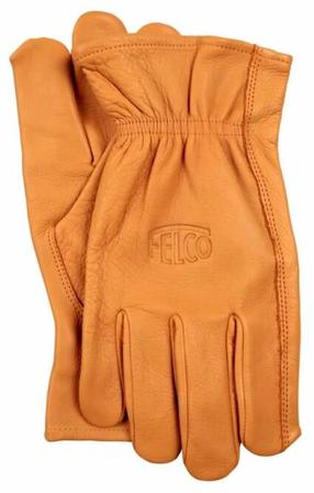 Darba cimdi āda Felco 703, pieaugušajiem, brūngans krās., XL