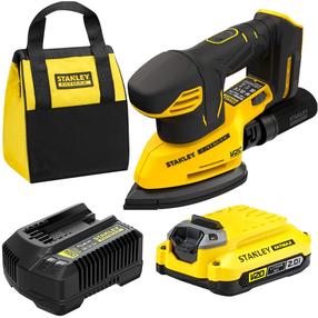 Akumulatora trīsstūrveida slīpmašīna Stanley SFMCW221D1S-QW, 18 V