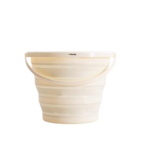 Sulankstomas kibiras Homla Lucens, plastikas, 10 l, Ø 32 cm, kreminė sp.