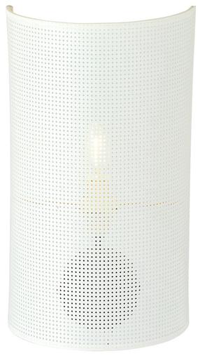 Lampa sienas Emibig Aston K1 1147/K1, E14, 1 x 10 W, zelta krās./balta krās. / balta krās., 18 x 32 cm