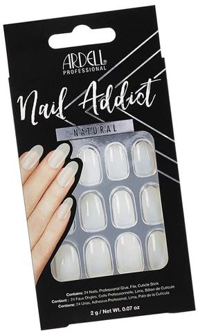 Priklijuojami nagai Ardell Nail Addict Natural Oval, natural oval sp., 27 vnt.