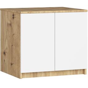 Papildoma spintos dalis Akord Furniture Factory S60 Star, balta/rusva, 60 cm x 51 cm x 55 cm