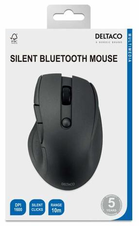 Bezvadu datora pele Deltaco MS-906, bluetooth, melna krās.