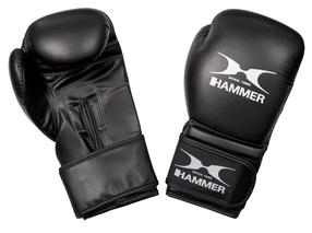 Boksa cimdi Hammer Premium Training, balta krās./melna krās., 10 oz