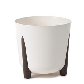 Puķu pods Lamela Frida 228-74, plastmasa, Ø 26 cm, krēmkrāsa