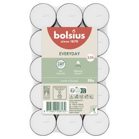 Žvakė Bolsius, 3.5 h, 30 vnt., balta sp.