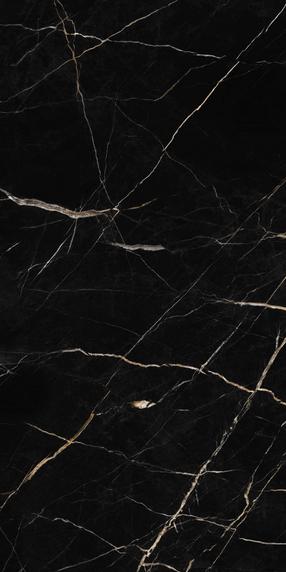 SPC sienų plokštė Vilo Calacatta Black, 120 cm x 60 cm x 0.4 cm