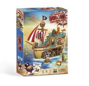 3D пазл Cubicfun Pirates 10829898, 42.8 см x 16.7 см, 157 шт., многоцветный