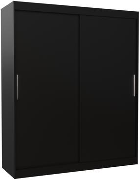 Skapis ADRK Lincoln 180, melna krās., 180 cm x 58 cm x 200 cm