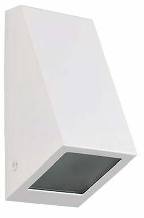 Sieninis lauko šviestuvas Reality Braga, 10W, GU10, IP44, balta sp., 7 cm x 14.5 cm