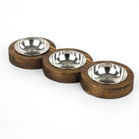 Stovas su dubenėliais šuniui Kalune Design PET010, 48 cm x 16.5 cm x 3.5 cm
